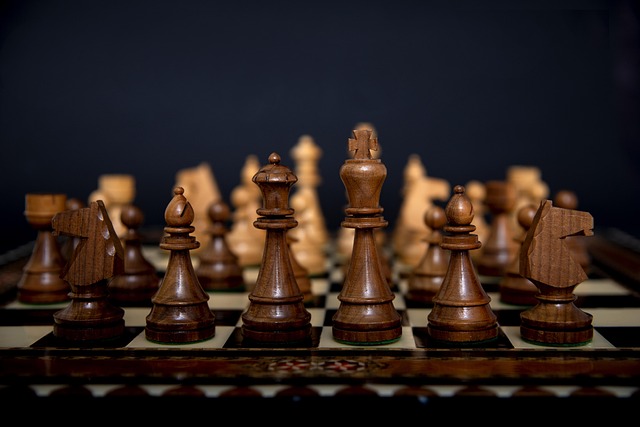 Decorative image of knight chess pieces